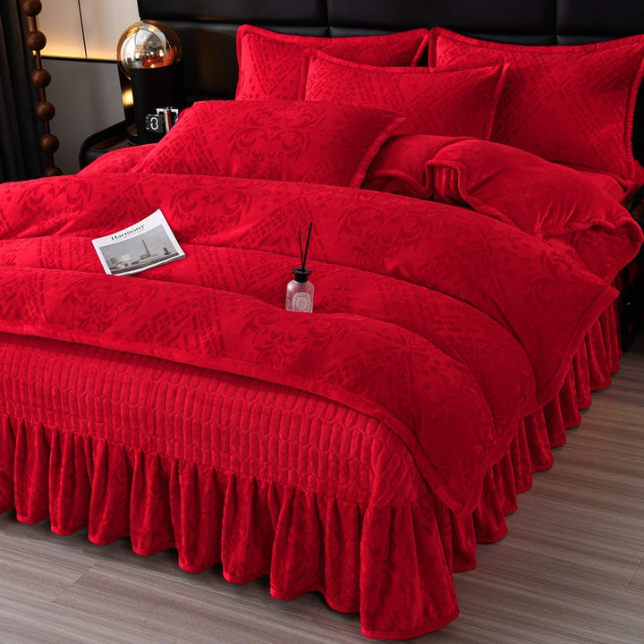 Luxurious Plush Velvet Comforter Set