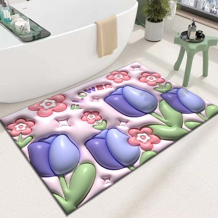 Cute Cartoon Cat Shape Bath Mat