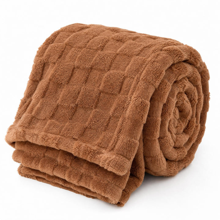 Luxurious Textured Plush Throw Blanket
