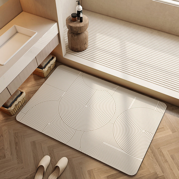 Geometric Patterned Bath Mat
