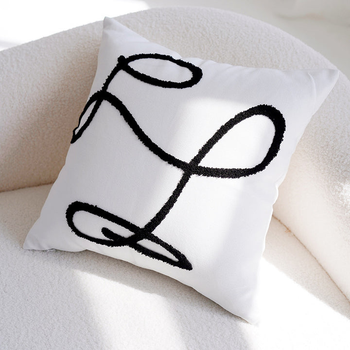Artistic Botanical Print Throw Pillow