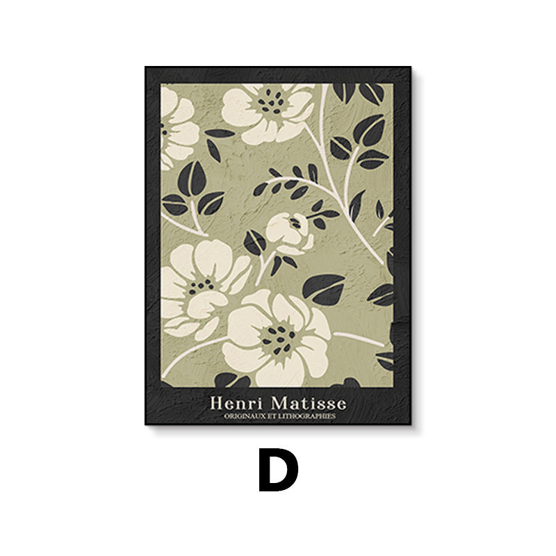 Elegant Floral Line Drawing Art Print