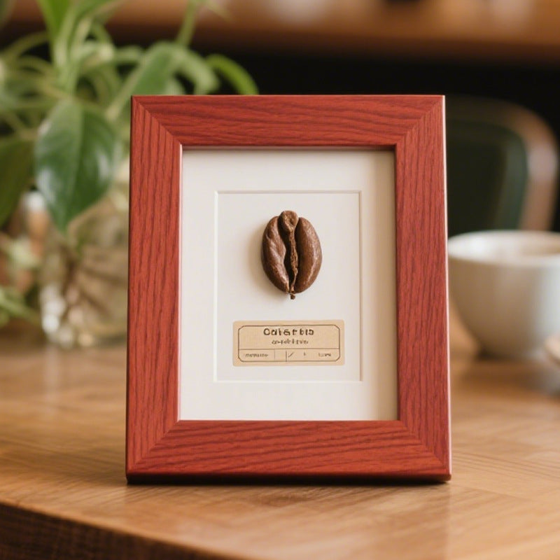 Vintage Coffee Bean Shadow Box Art Frame