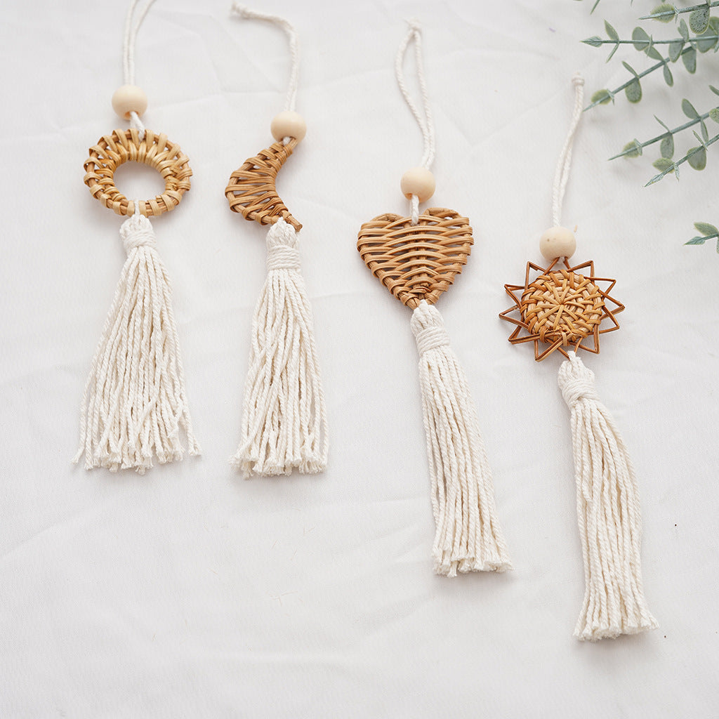 Boho Chic Woven Heart Wall Hanging