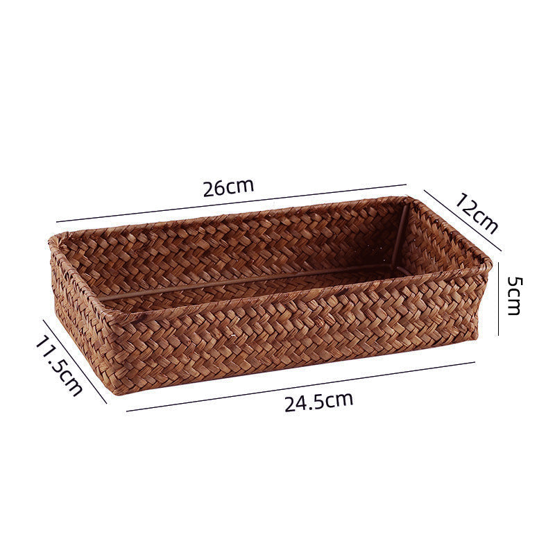 Handwoven Bamboo Storage Tray