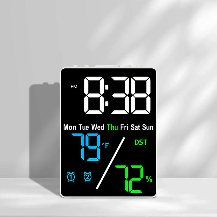 Digital Multifunction Alarm Clock with Hygrometer and Temperature Display