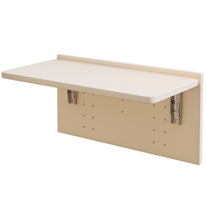 Fold-Down Wall-Mounted Bedside Laptop Shelf with Folding Support Brackets