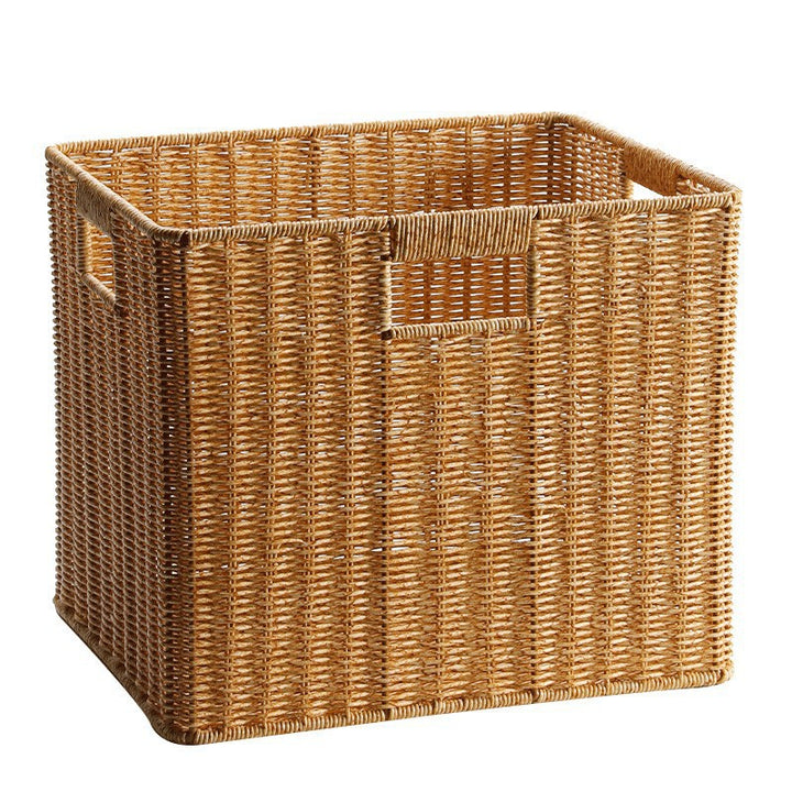 Storage basket made of natural rattan
