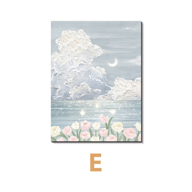 Decorative Floral Landscape Art Print
