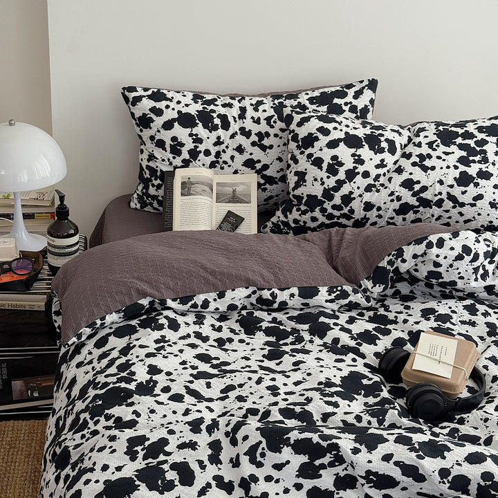 Playful Cartoon Character Bedding Set