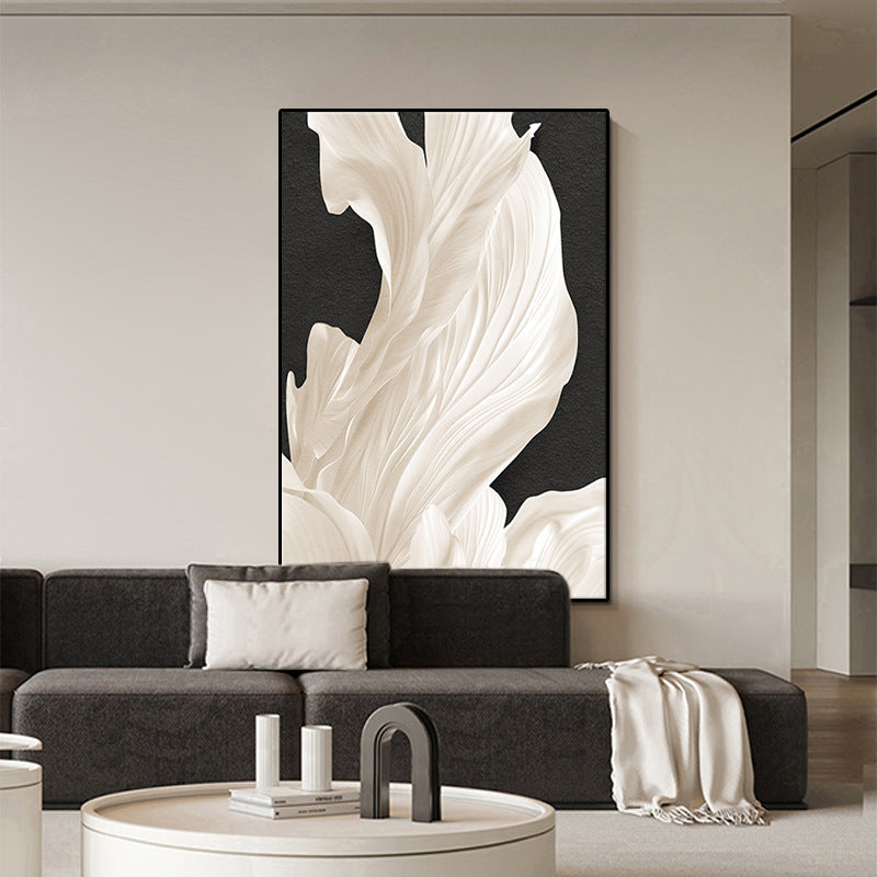 Elegant Floral Textured Wall Art
