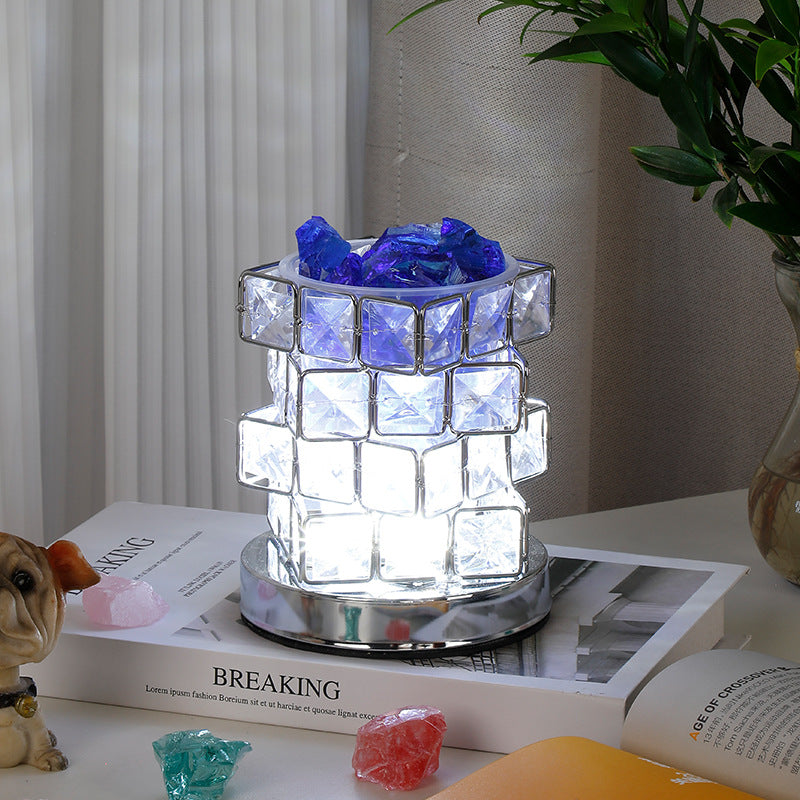 Crystal Mosaic Gem Table Lamp