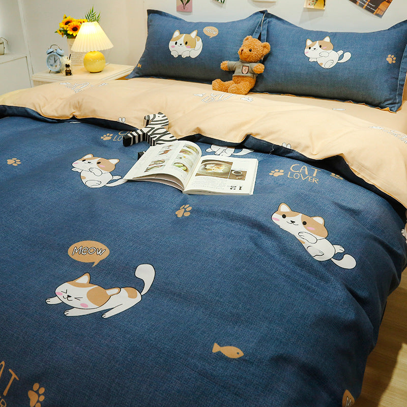 Fun Cartoon-Themed Duvet Cover Set