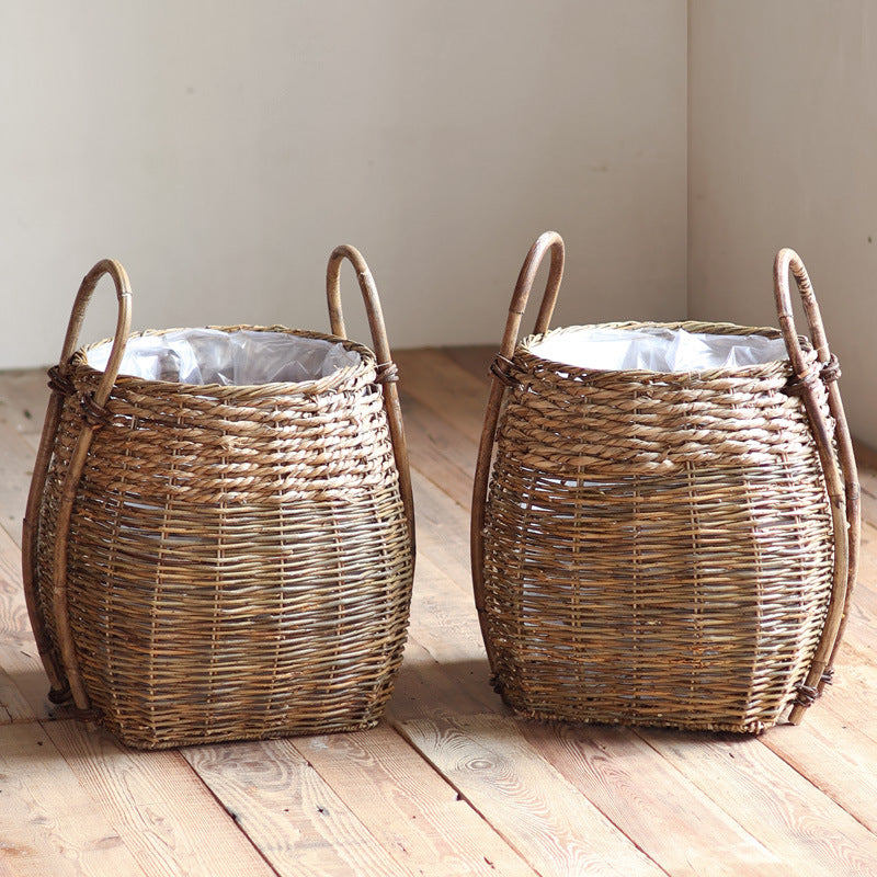 Handwoven storage basket