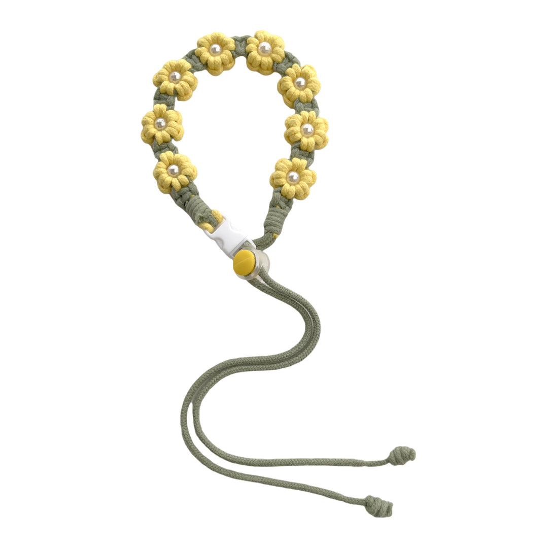 Floral Macrame Eyewear Strap