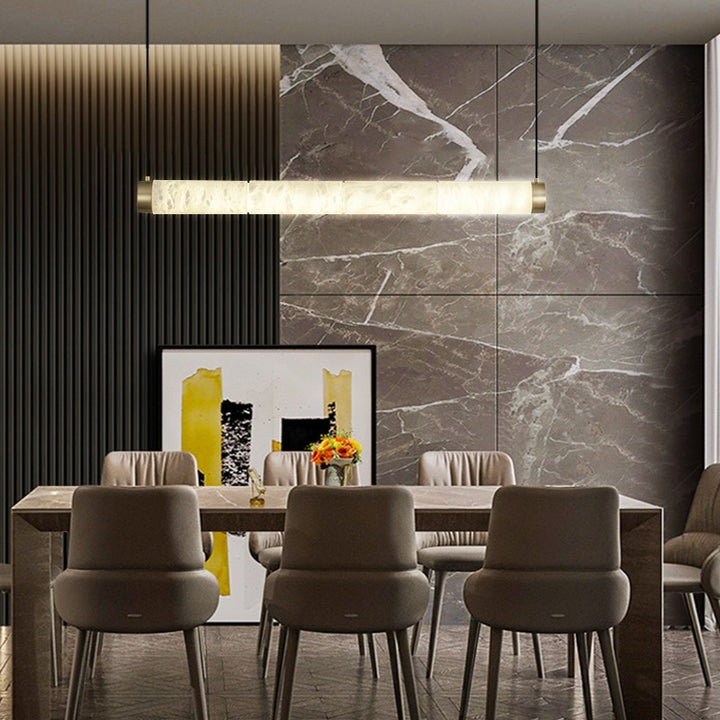Modern linear pendant light