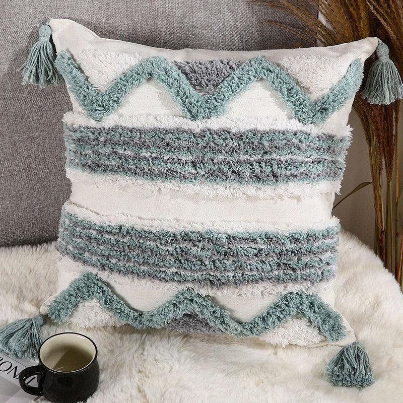 Textured Bohemian Decorative Throw Pillow