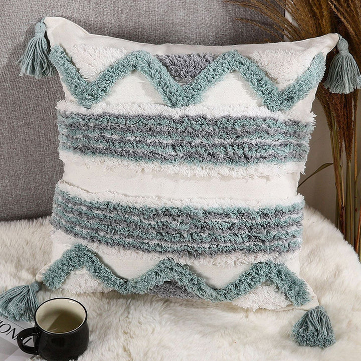Textured Bohemian Decorative Throw Pillow