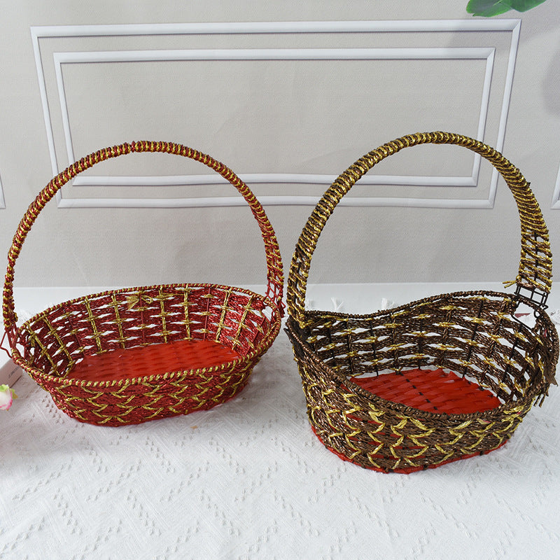 Colorful Decorative Woven Basket