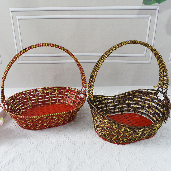 Colorful Decorative Woven Basket