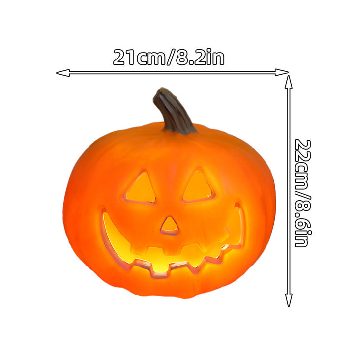 Ceramic Cat Pumpkin LED Tealight Holder