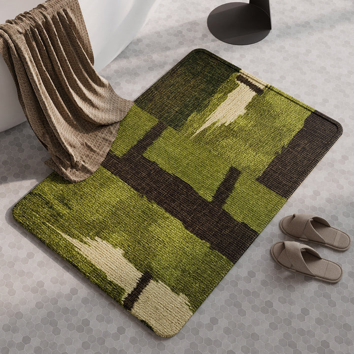 Natural Fiber Absorbent Bathroom Mat