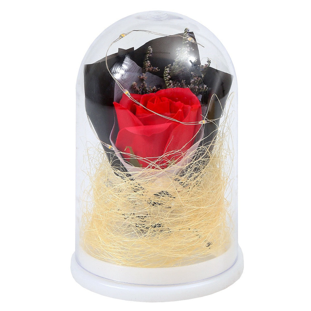 Decorative glass ball with LED lighting