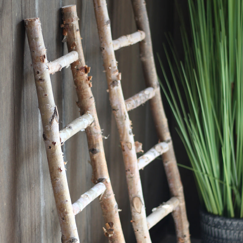 Decorative wooden ladder