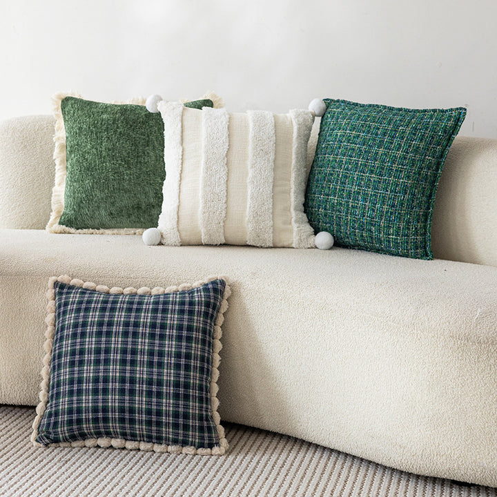 Luxurious Textured Throw Pillow