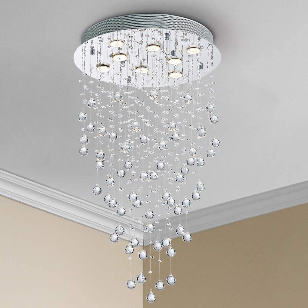 Crystal Raindrop Pendant Light