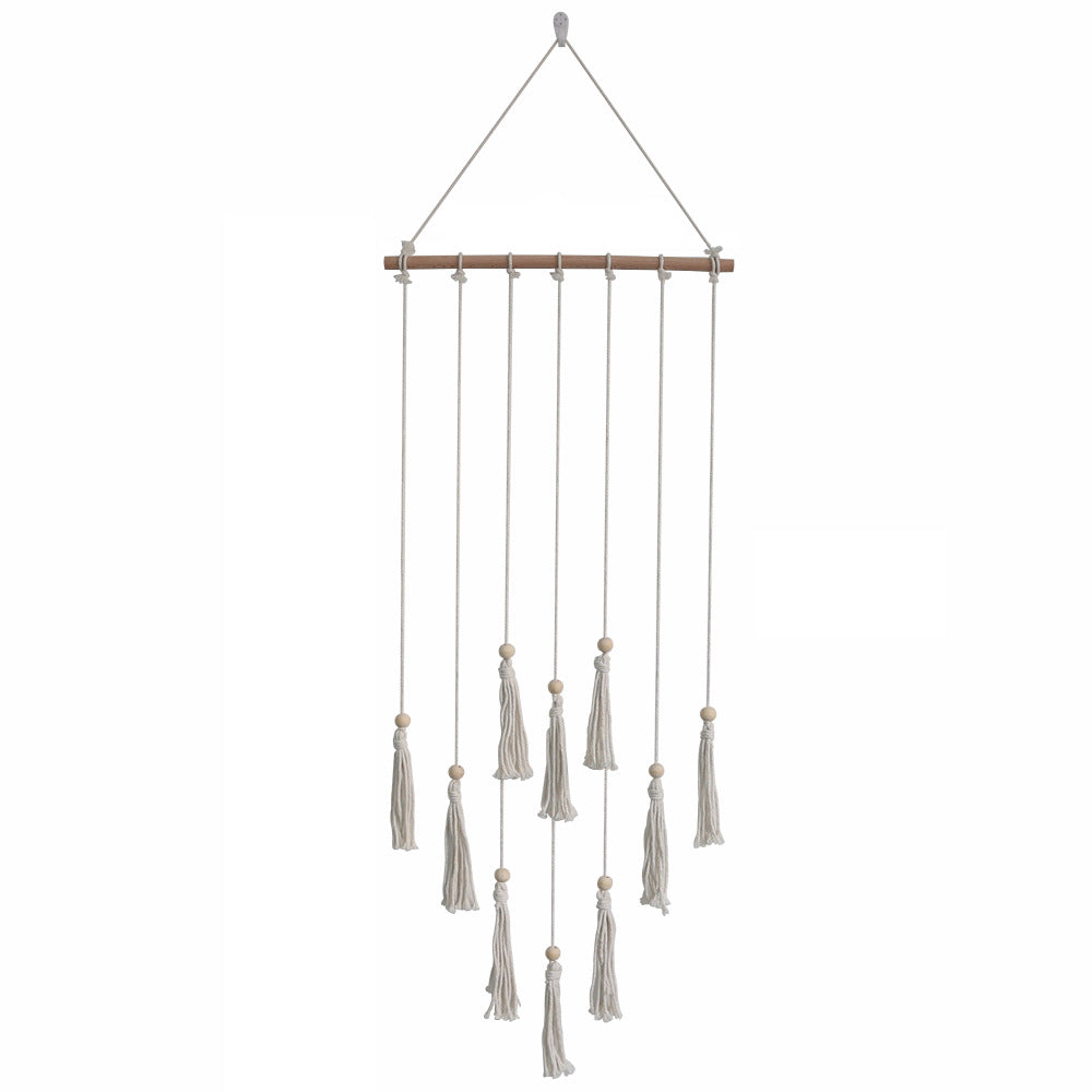 Decorative wall hanging with fringes