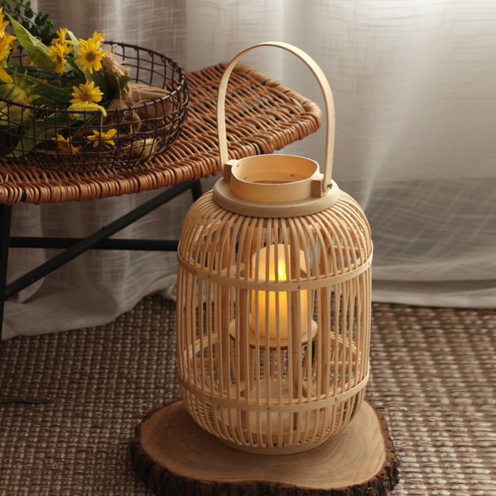 Decorative Lantern made of Rattan