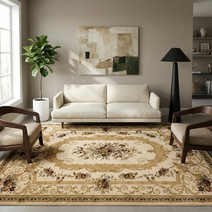 Vintage-Inspired Floral Area Rug