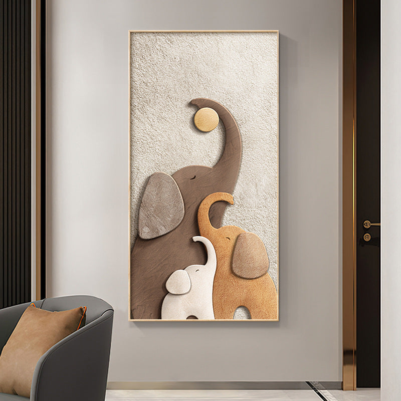 Decorative Elephant-Themed Wall Artwork
