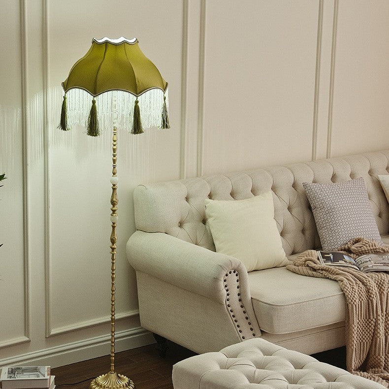 Vintage-inspired floor lamp