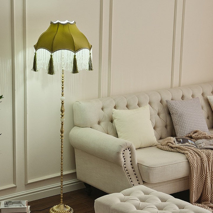 Vintage-inspired floor lamp