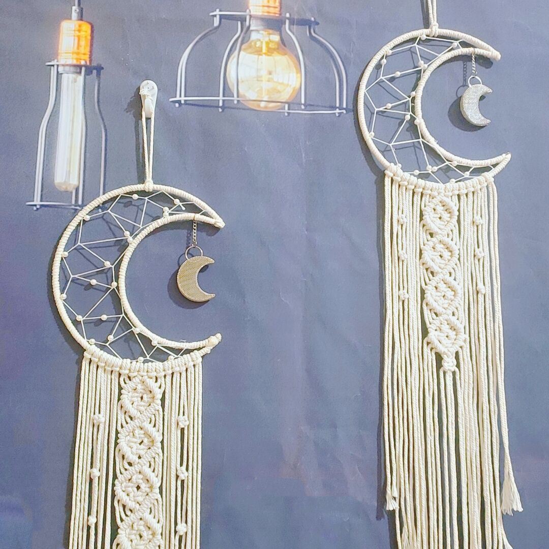 Macrame Moon Wall Hanging