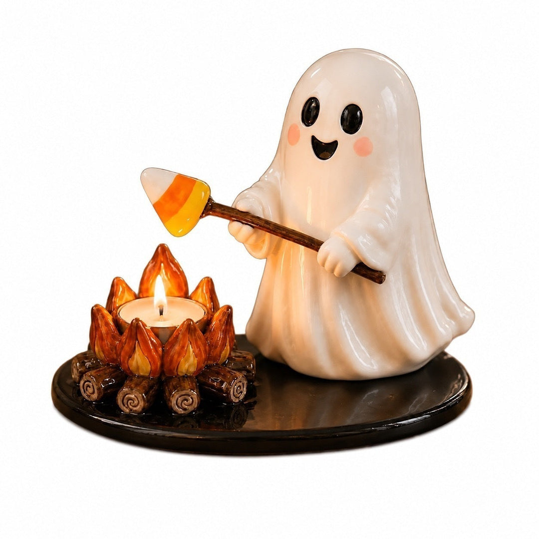 Decorative mummy figure with candle holder