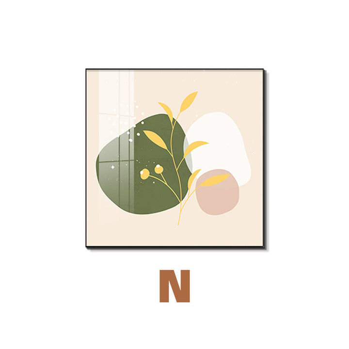 Framed Abstract Botanical Line Art Print