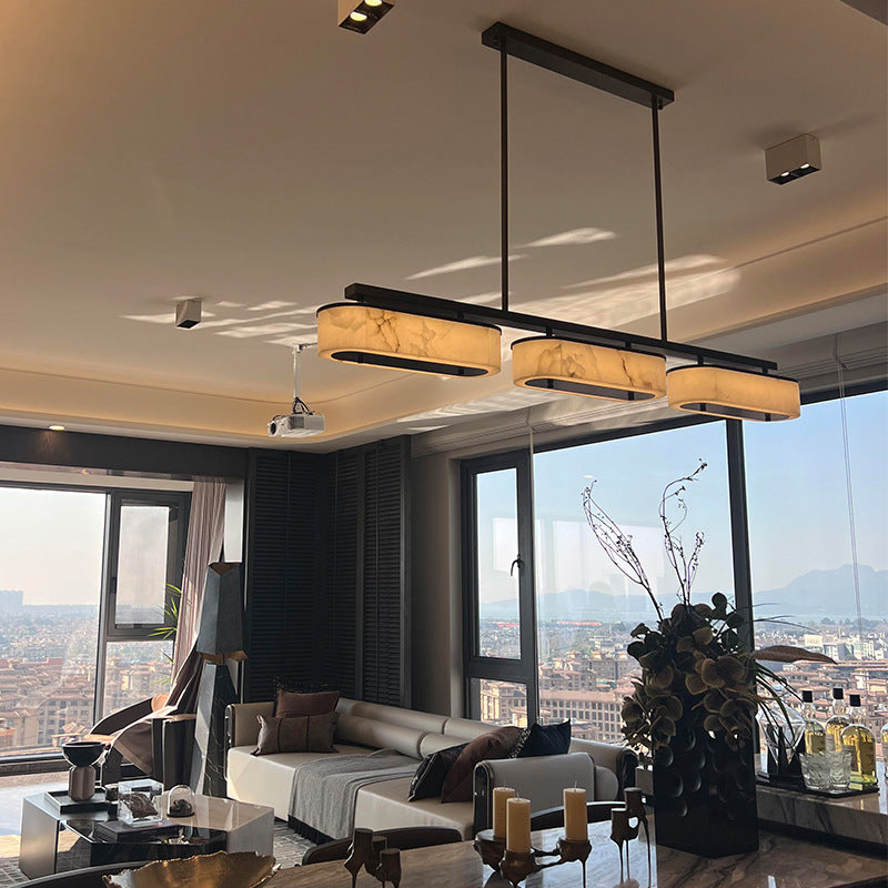 Modern elegant linear pendant light