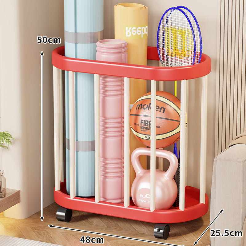 Vertical Rolling Sports Gear Organizer Rack