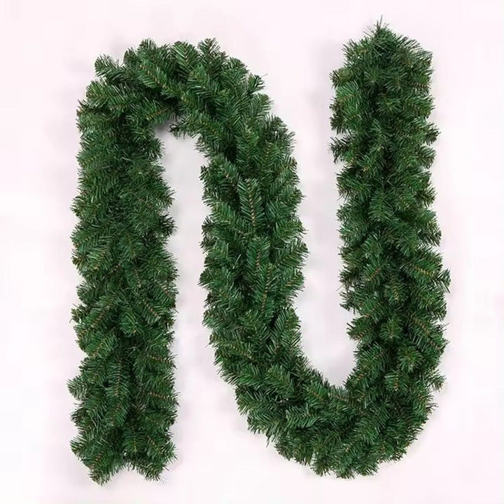Christmas wreath made of plastic
