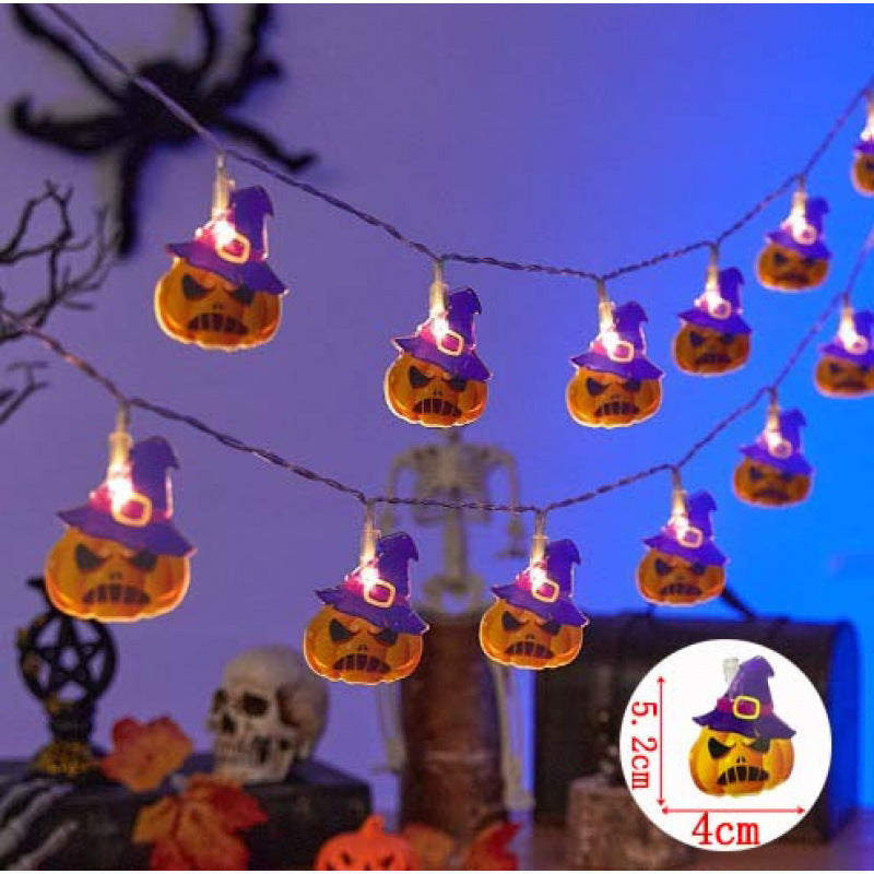 Decorative Halloween LED Pumpkin Ghost Bat String Lights