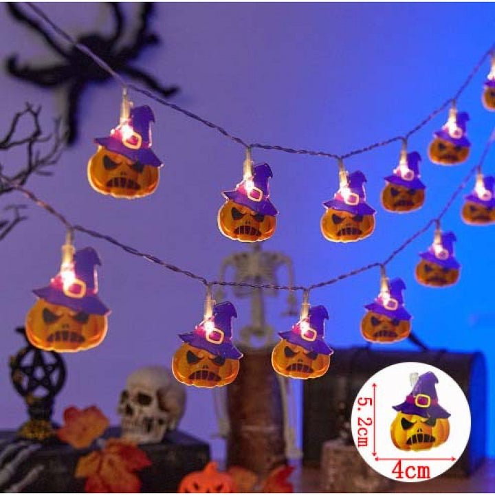Decorative Halloween LED Pumpkin Ghost Bat String Lights
