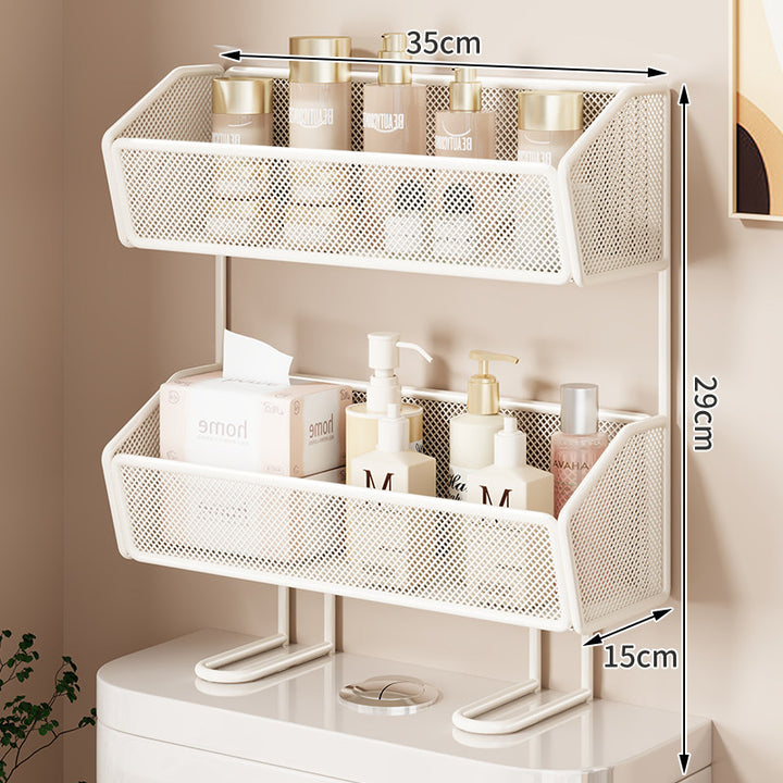 Mesh Two-Tier Bathroom & Countertop Organizer Shelf
