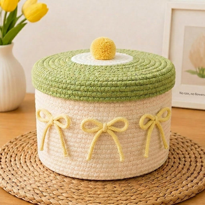 Decorative Knitted Storage Container