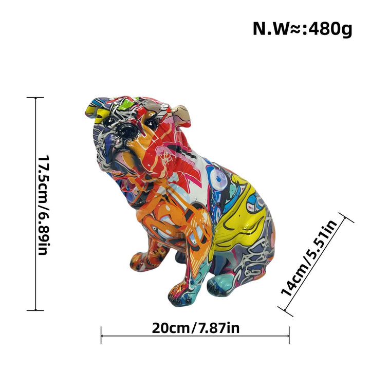Artful Bulldog Figurine