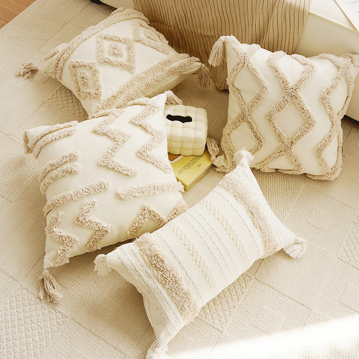 Decorative Textured Throw Pillows Set for Home Decor