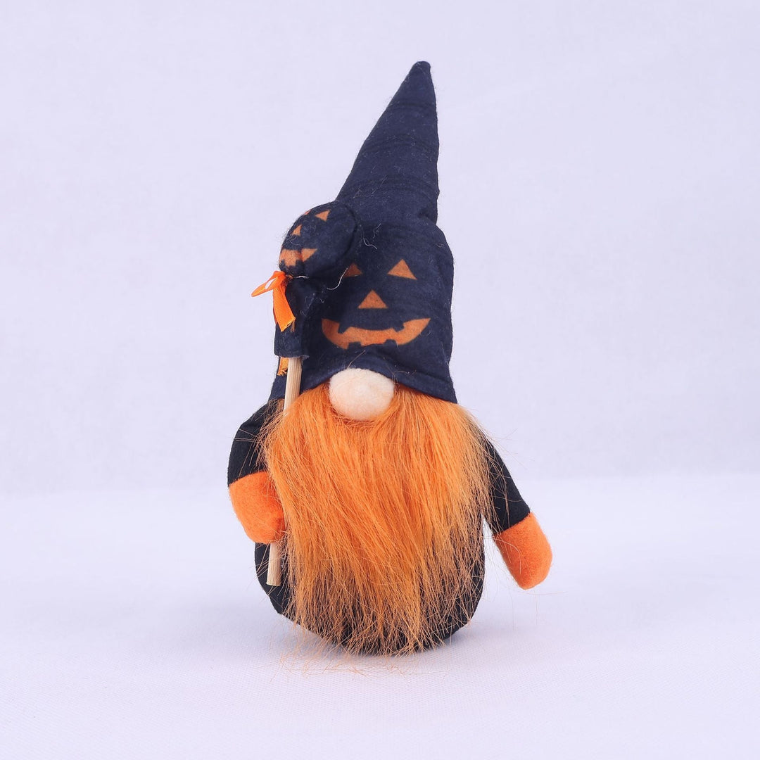 Halloween decoration figure with witch hat
