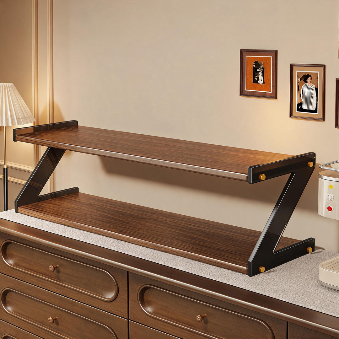 Kitchen Countertop Double-Tier Organizer Shelf